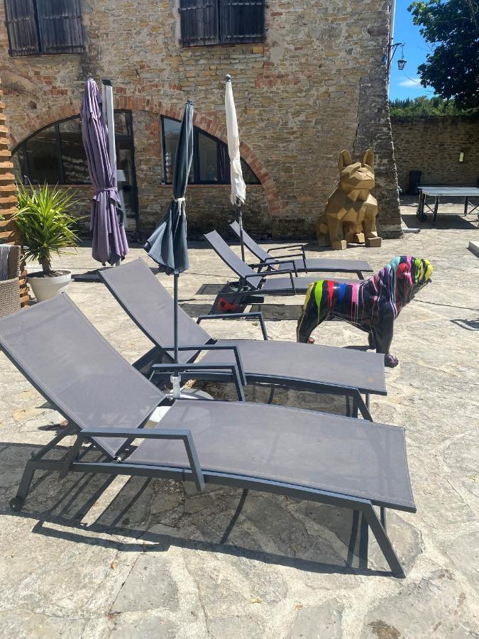 Logis Dans Ancien Relais De Poste Apartment Saint Julien Les Rosiers Luaran gambar